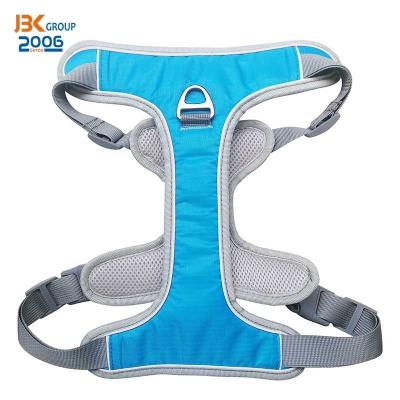 China Hot Sale Custom Adjustable Dog Harness Vest Reflective Comfortable Dog Vest With Handle Safety Dog Chest Strap JBK for sale