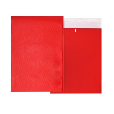 China Superior cushioning and surface protection Factory Direct Red Self-adhesive Custom Logo Padded Envelopes Poly Bubble Mailers Bag for sale