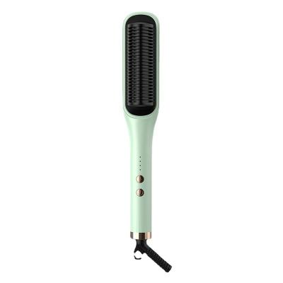 China Safety Portable Fast Heating Fast Heating Styling Negative Ion Hair Straightener Comb Dedicated Straight Brush Hair Straightener Brush for sale