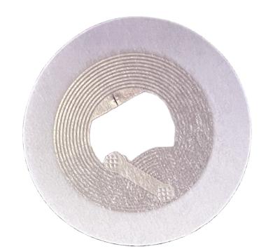 China Diameter 25MM 30MM TK4100 EM4200 EM4305 T5577 Sunbestrfid 125K Waterproof White PVC Chip Paper Sticker nfc card material with PVC card for sale