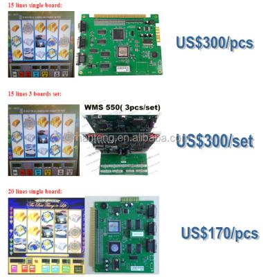 China WMS Bluebird 2 Original 550 Game Board Life Of 15 Deluxe Lines MT-P519 for sale