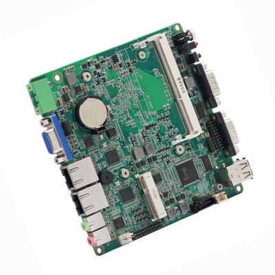 China Bay Trail J1800/J1900/E3845/N2806 Fanless NUC placa-mãe 2 LAN 4 COM Industrial NUC placa-mãe à venda