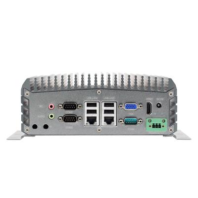 Chine Mini PC Intel N3710 Quadri-cœur, PC industriel sans ventilateur 6COM 2LAN à vendre