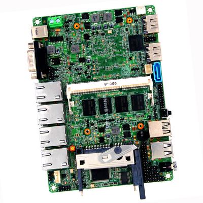 China 4 Lan 3,5 polegadas Firewall placa-mãe Quad Core E3845 Onboard 4GB RAM Suporte Cfast à venda