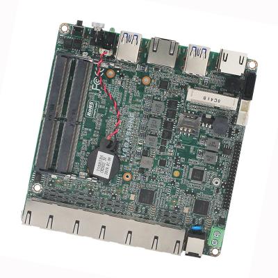 China 6 LAN Industrial Mainboard NANO For Firewall Pc Pfsense Router Intel® Kaby Lake 3865U for sale