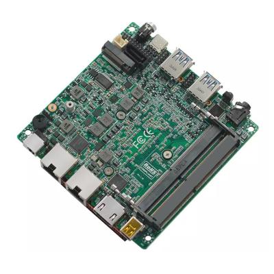 China RS232 COM industrial Dual Lan Motherboard 11th Celeron 6305 CPU NUC 4K display for sale