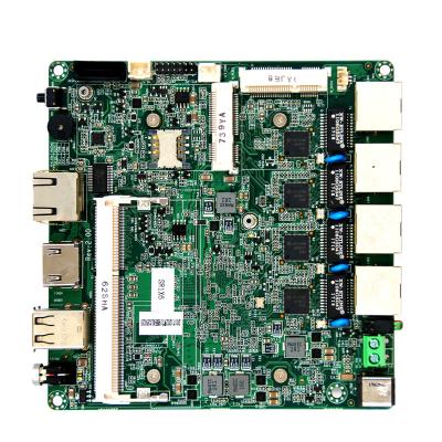 China Quad Core J1900 Nano Tamanho Firewall Computador Placa Mãe Rede Segurança 4 LAN à venda