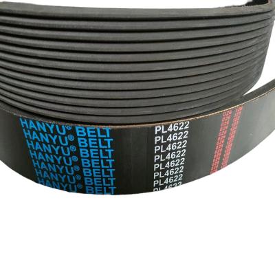 China Lower price automotive PL 4622mm poly rubber product Vee Belt of 12 rib section ribbed transmission belt PL for sale