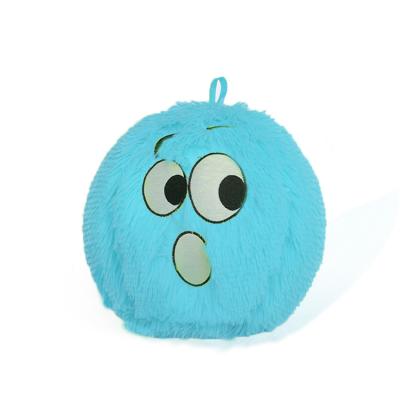 China 9 Inch PVC Toy Bola De Inflatable Soft Infant Basket Toy Fuzzy Ball Plush Stuffed Toy for sale