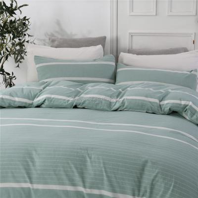 China Disposable Queen Bedding Cover Duvet Set, 3 Piece - 100% Cotton Comforter Cover with Zipper for sale