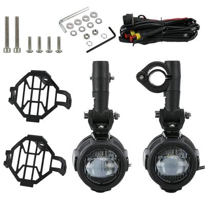 China Universal Motorcycle LED Drive Spot LED Fog Lights Universal Auxiliary Light Compatible Fits DRL Turn Signal Motorbikes Motorcycles for sale