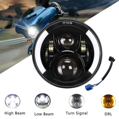 China motorbike etc. Off Road Truck Waterproof 7 Inch LED Headlight High Low Beam DRL Daytime Running Lights Led Headlights For Motorcycles for sale