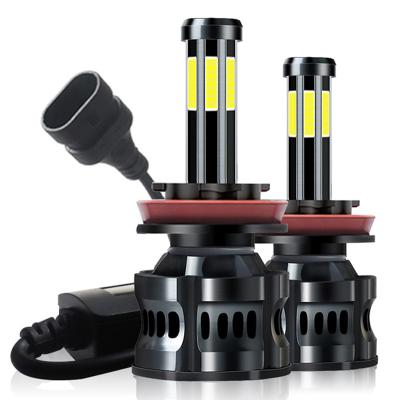 China For All Cars Auto Lighting System 360 LED Headlight Car H1 H4 H7 H11 8 Sides LED Headlamp for sale