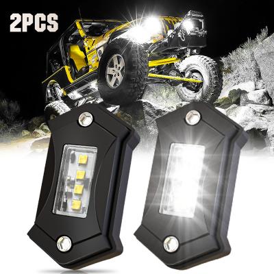 China The white led rock of the boat etc. Off Road Truck ATV UTV RZR Motorcycle Lights Underglow Waterproof Lights Led Underbody Rock Light For Car 4x4 ATV UTV SUV Truck CAN-AM for sale