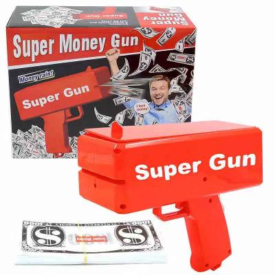 China Funny Holiday Rain Money Gun Toy Pistol Party Fashion Red Name 1pcs Cash Cannon Make Him Christmas Gift for sale