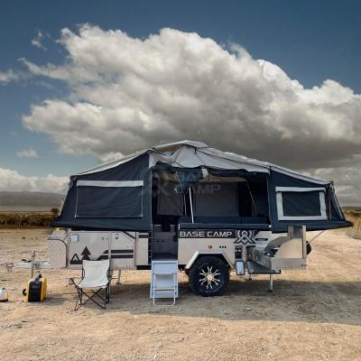 China Lightweight Australian Standards Pop Off Road Top Hybrid Caravan Trailers for sale