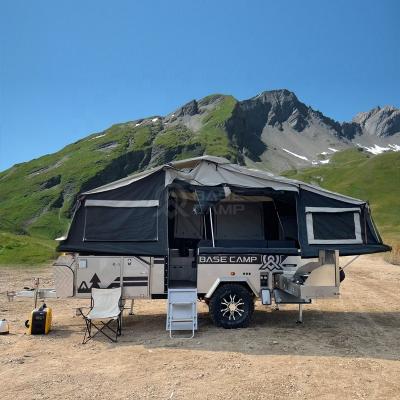 China Lightweight Fast Delivery Off Road Camper Trailer With Roof Top Tent for sale