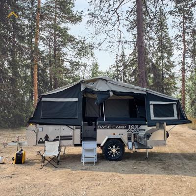 China Off Road Large House Size Motorhome RV Lightweight Custom Mobile Travel Trailer Mobile Camper And Caravan for sale