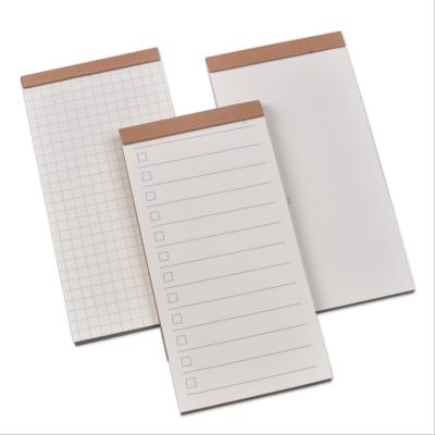 China Simple Custom Printed Student Schedule Notebook Diary Spiral Small Grid English Words This Notepad for sale