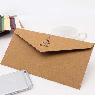 China Business Envelope Customized Printed Cool Vintage Art Small And Pure Thick And Kraft Paper Envelope for sale