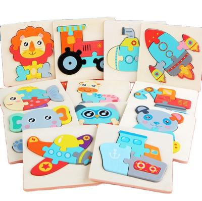 China Wholesale Kids Educational Toy Wooden Jigsaw Puzzle Animal Toy For Early Education for sale