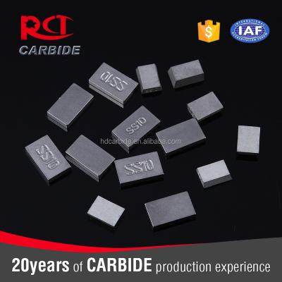 China Stone cutting tungsten carbide ss10 welded tips for stone cutting for sale