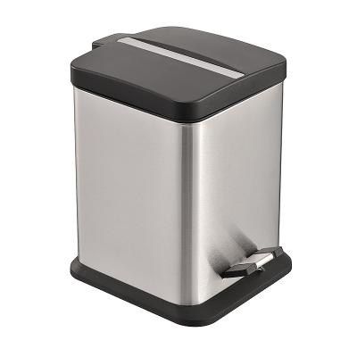 China Inox lixeira de pia waste bin viable pedal bin stainless steel for sale