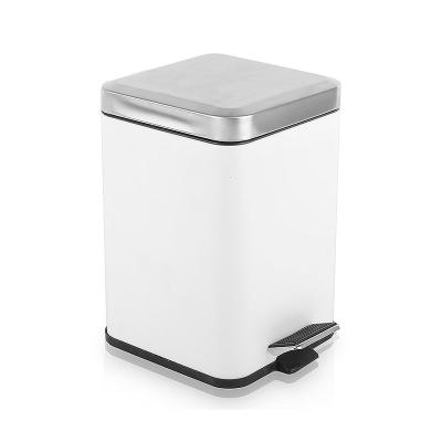 China Sustainable Trash Can Kitchen 3L 5L Bathroom Waste Bin Waste Bin Stainless Steel Pedal Trash Can for sale