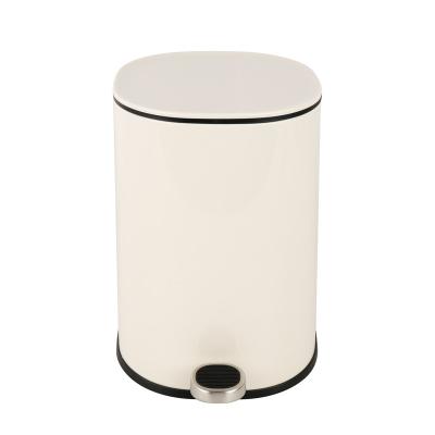 China New Arrival Stainless Steel Pedal Stocked Waste Bin With Cover Square Plastic Pedal Bathroom And Kitchen Trash Can for sale