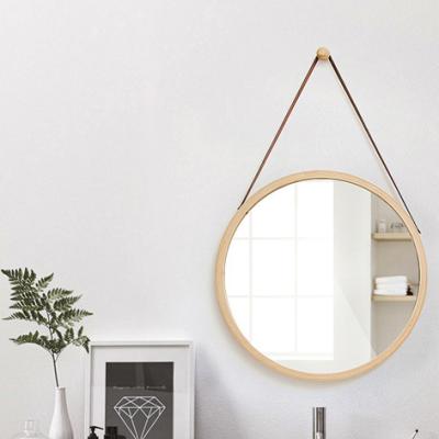 China Modern Wall Mounted Mirror Circular Mirror For Bathroom Wall Decor Living Room Round Hanging Mirror for sale