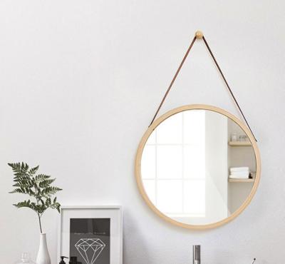 China Modern Minimalist Fashion Style Gold Wall Mirrors Home Decor Round Mirror Wall Hanging Mirror Te koop