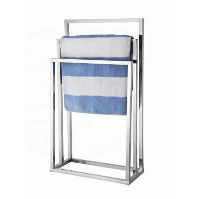 China Fashion 3 Layers Towel Rack Stainless Steel Bathroom Towel Rack Hot Selling Household Steel Bath Free Standing Hot Towel Rack for sale