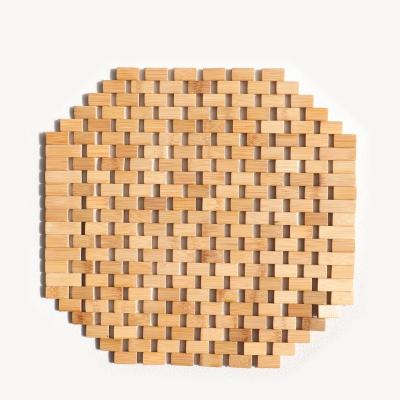 China Sustainable Bamboo Mat Non Slip Bathroom Mat Custom Shape Shower Mat For Bathroom Classic Bamboo Cushion for sale