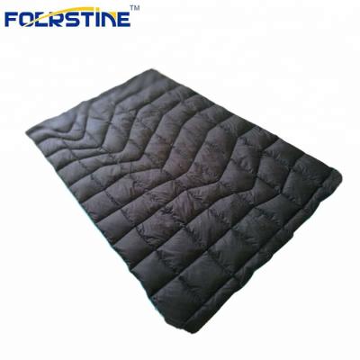 China Foerstine high quality outdoor camping white duck hybrid type down blanket camping sleeping bag for sale