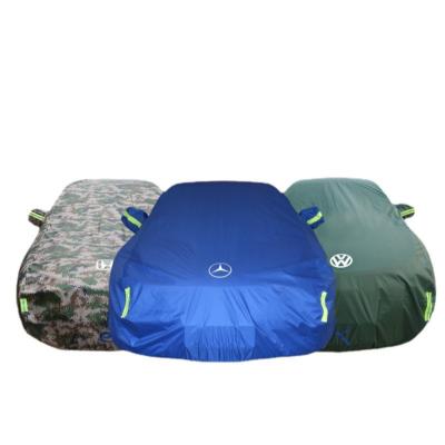 China Sports Oxford Cloth Waterproof Car Cover Sunscreen Heat Insulation Vacuum Packed Rainproof Custom Car Covers Shelter for sale