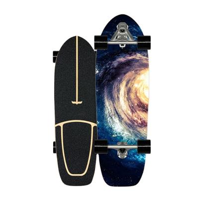 China Adult Foerstine Surf Custom skate board maple wooden skateboard for balace trainning entertainment for sale