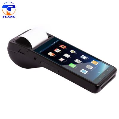 China Portable Pv Machine 4G Printer Cheap Android Handheld POS invariable with 16G printer for sale