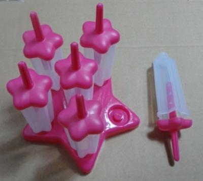 China Hot sale 6pieces china huangyan Popsicle molds/ ice pop maker/Ice mold/Ice tray/ Popsicle maker for sale