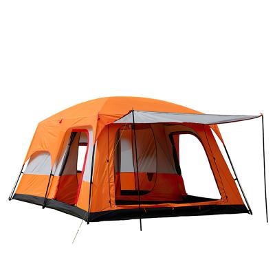 China Waterpoof Two Room 4 8 Person Extra Large Outdoor Camping Tents Waterproof Outdoor Family Large Luxury Camping Tent for sale