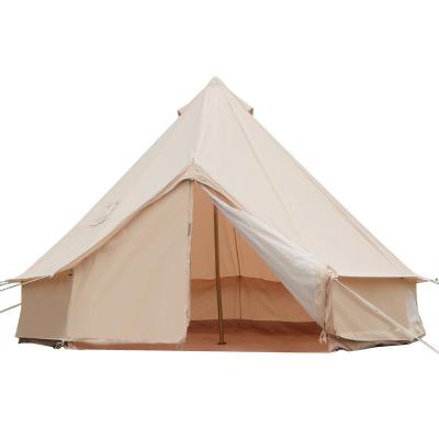 China Custom Logo Cotton Canvas Bell Glamping Large Outdoor Waterpoof Party Tent Camping Tents for sale