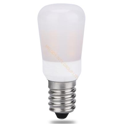 China Indoor Using Good Quality Ceramic 3W ST26 E14 Led Fridge Bulb E11 E12 E17 1W 2W T26 Fridge Light Dimmable 24V 10-30V 230V Blink Free for sale