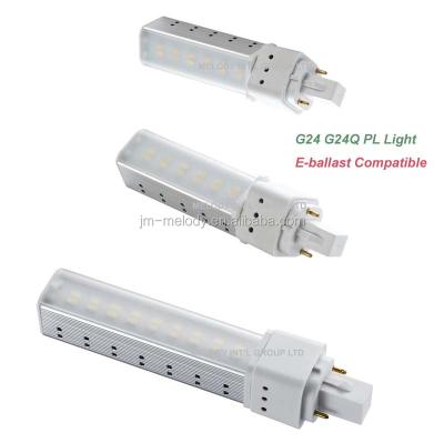 China 8W Desktop G-24 LED Light PLC GX24 Lamp Electronic Ballast Compatible G24D gx24q 3 G-24 Led gx24d-2 Light E-Ballast gx24q 4 Led for sale