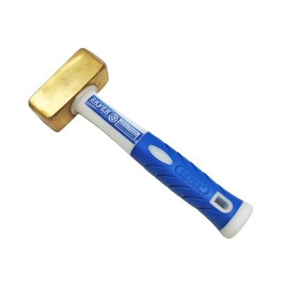 Κίνα Stoning Hammer 2LB HAMMER SHAPE STONE BRASS HAMMER WITH FIBERGLASS HANDLE προς πώληση