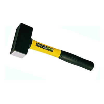 China Stoning Hammer 1KG Half Injection Covered 35% Fiberglass Handle French Style Stoning Hammer Te koop