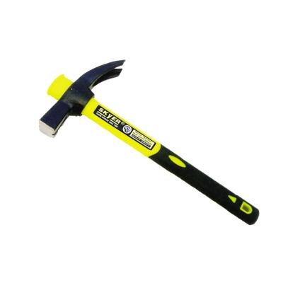 China Claw Hammer 500G 65% Fiberglass Handle Style French Claw Hammer for sale