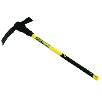 China Agriculture Garden Cultivating Steel Pickaxe Fiberglass Handle Mattock Pickaxe Head en venta