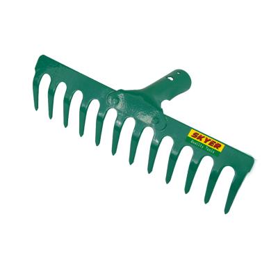 China Garden Rake 4MM 14 POWDER COATED STEEL RAKE HEAD for sale