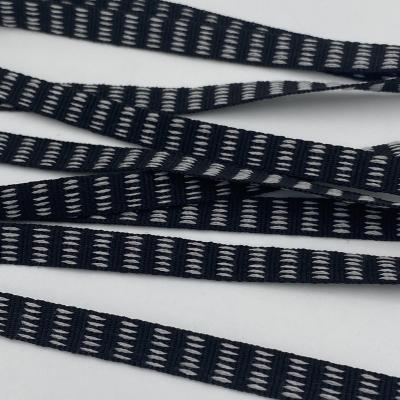 China Wholesale High Tenacity Stain 10mm Webbing Antistatic Conductive Black 15mm Polyester Webbing for sale