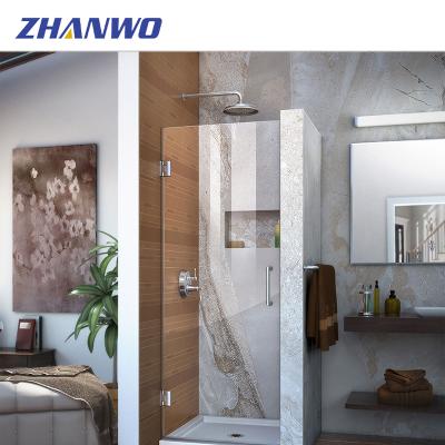 China Wholesale Custom Modern Bathtub Shower Screen Tempered Glass Bathroom Glass Door for sale