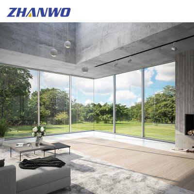 China Windproof Large Invisible Sliding Door Custom Latest Design for sale